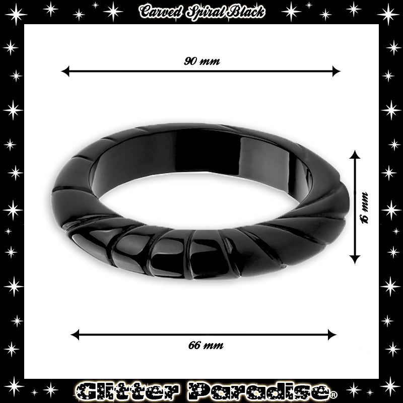 Bracelet: Carved Spiral Bangle