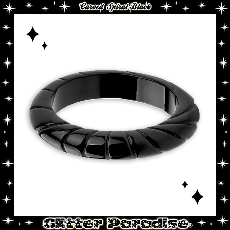 Bracelet: Carved Spiral Bangle