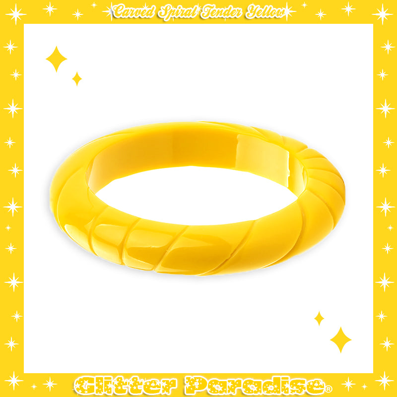 Bracelet: Carved Spiral Bangle
