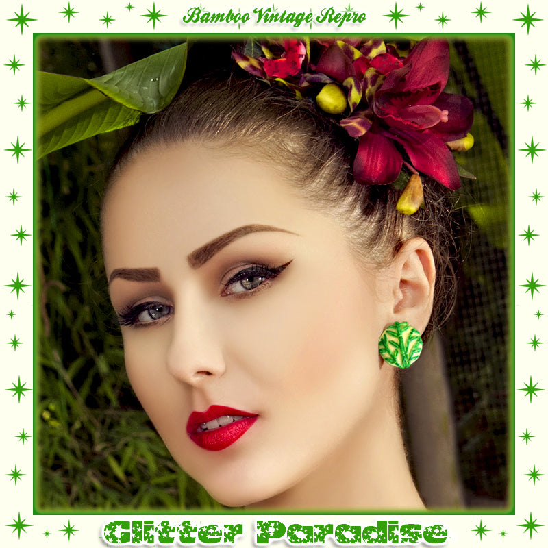 Earrings: Vintage Bamboo Replica