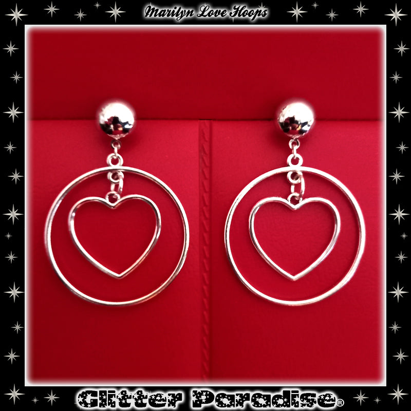 Earrings: Marilyn Hoops and Heart