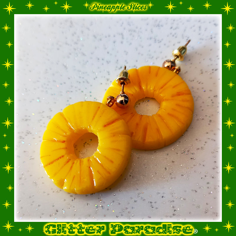 Earrings: Pineapple Slice