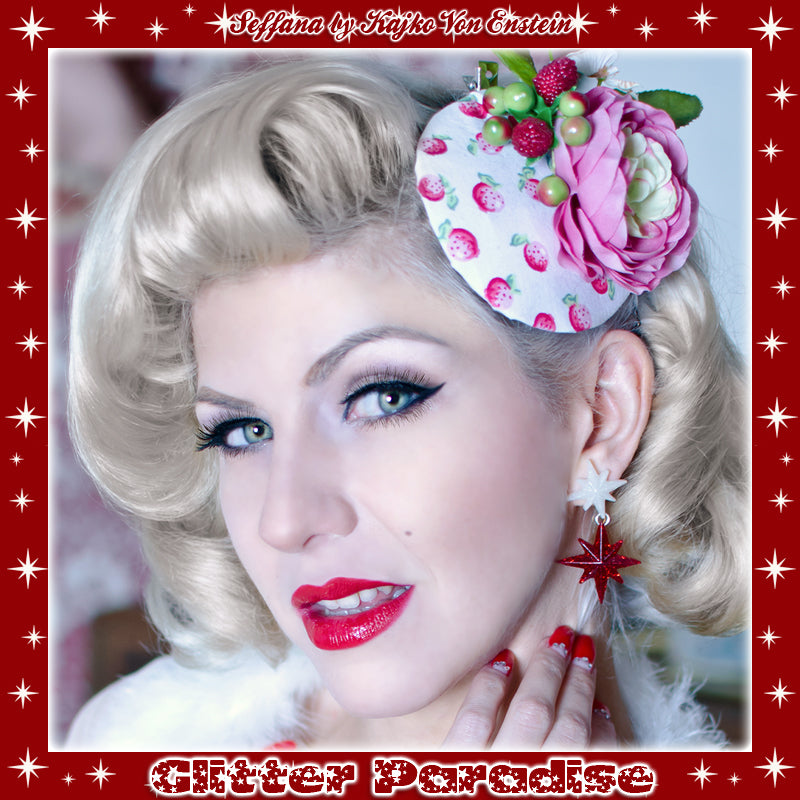 Earrings: Double Starlite Lucite