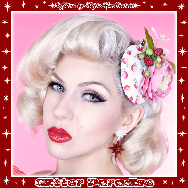 Earrings: Double Starlite Lucite