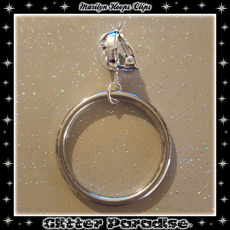 Earrings: Marilyn Hoops Silver