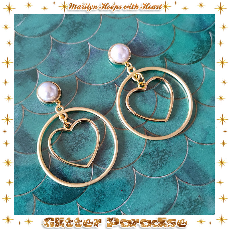 Earrings: Marilyn Hoops and Heart