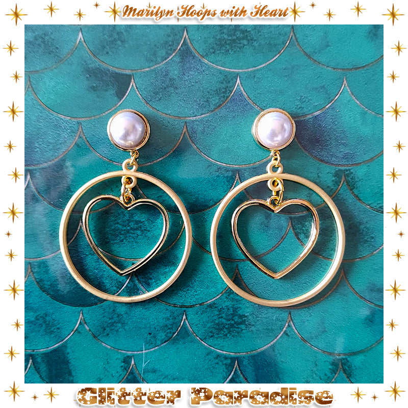 Earrings: Marilyn Hoops and Heart