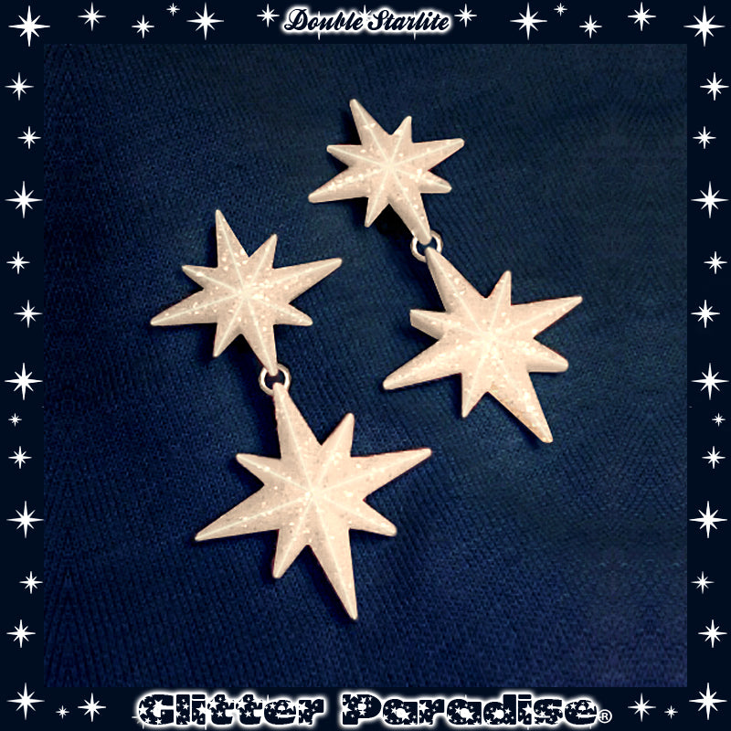 Earrings: Double Winter Starlite