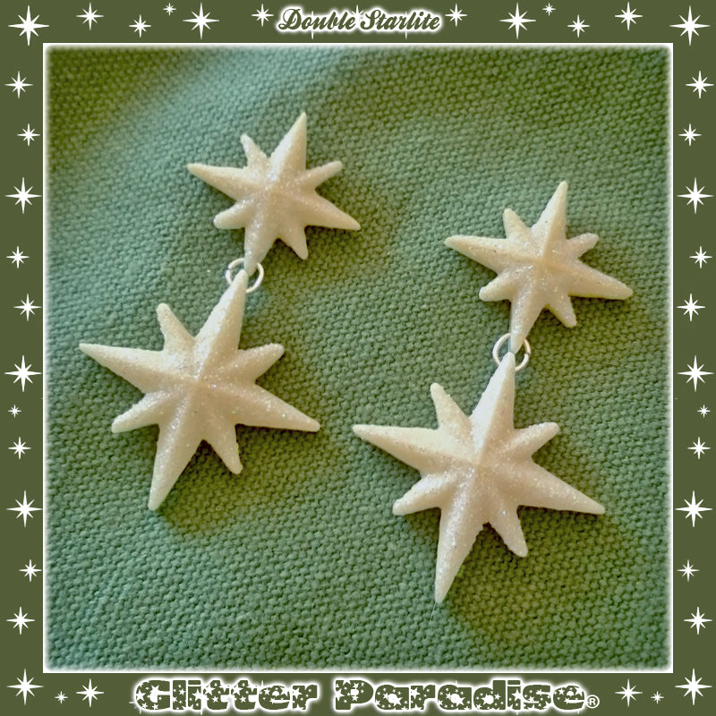 Earrings: Double Winter Starlite