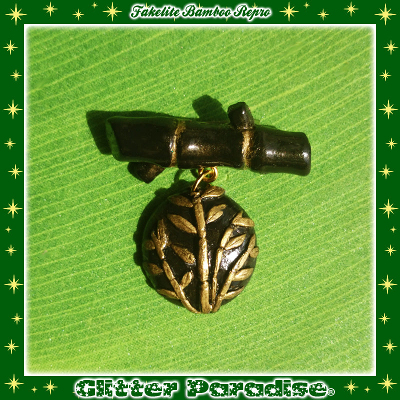 Brooch: Vintage Bamboo Replica