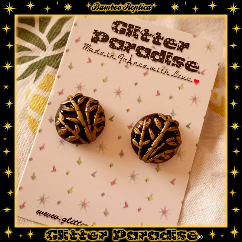 Earrings: Vintage Bamboo Replica