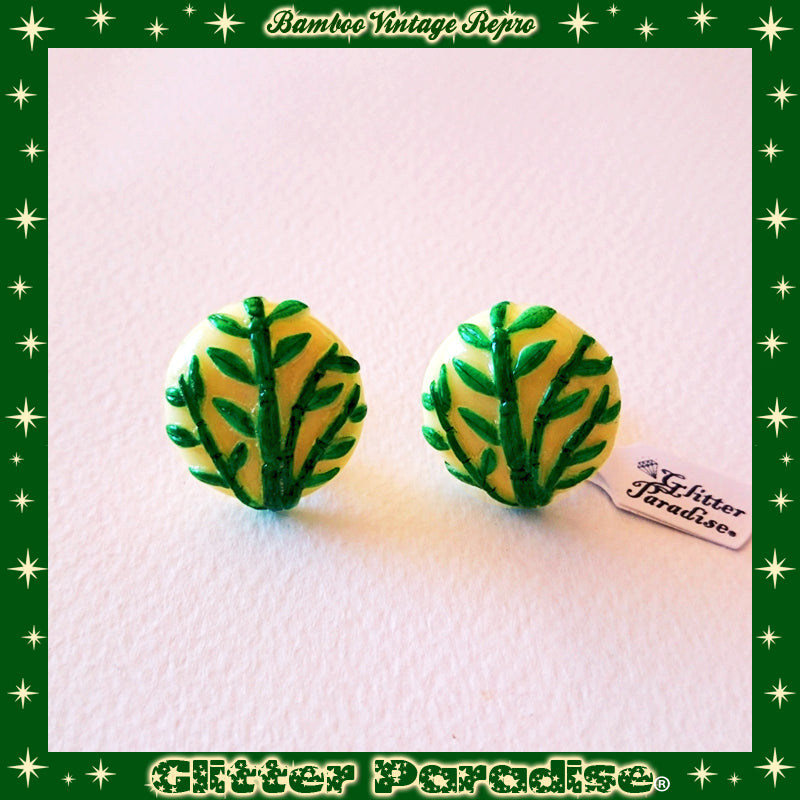 Earrings: Vintage Bamboo Replica