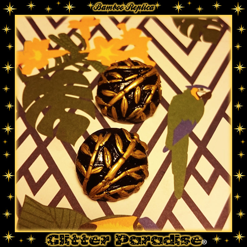 Earrings: Vintage Bamboo Replica