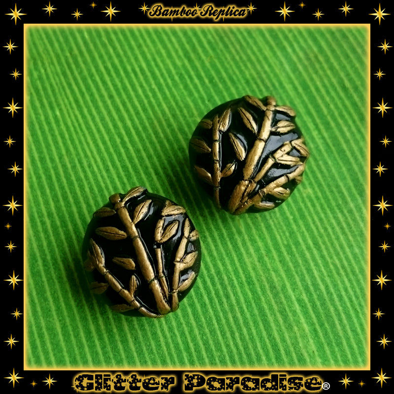 Earrings: Vintage Bamboo Replica