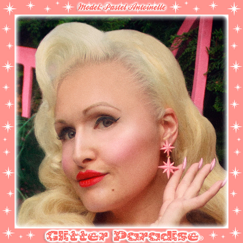 Earrings: Double Starlite