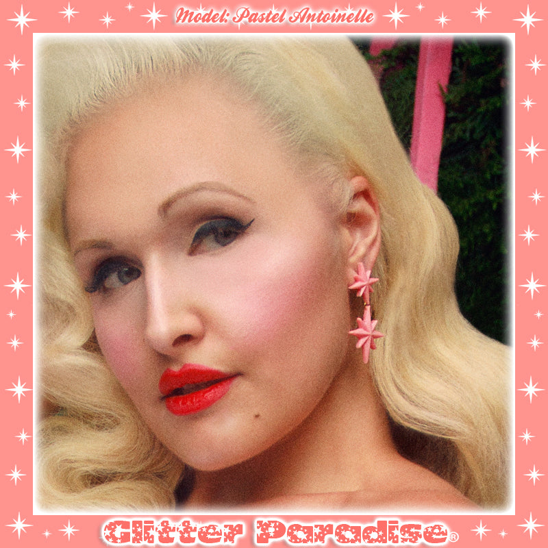 Earrings: Double Starlite