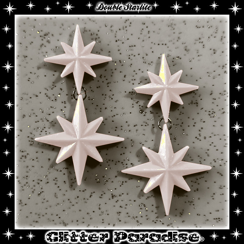 Earrings: Double Starlite