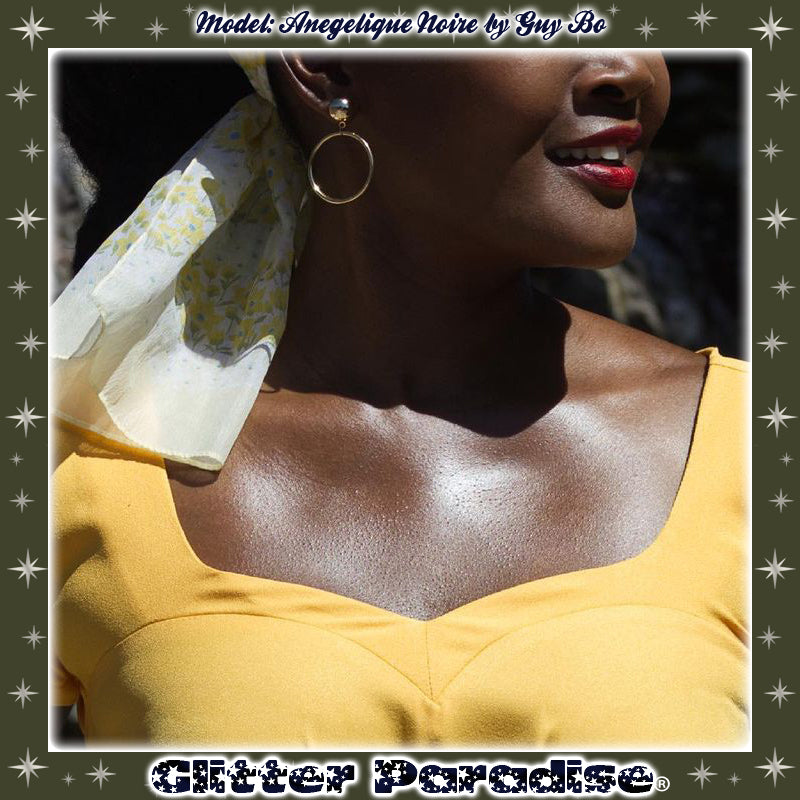 Earrings: Marilyn Hoops Slim Silver