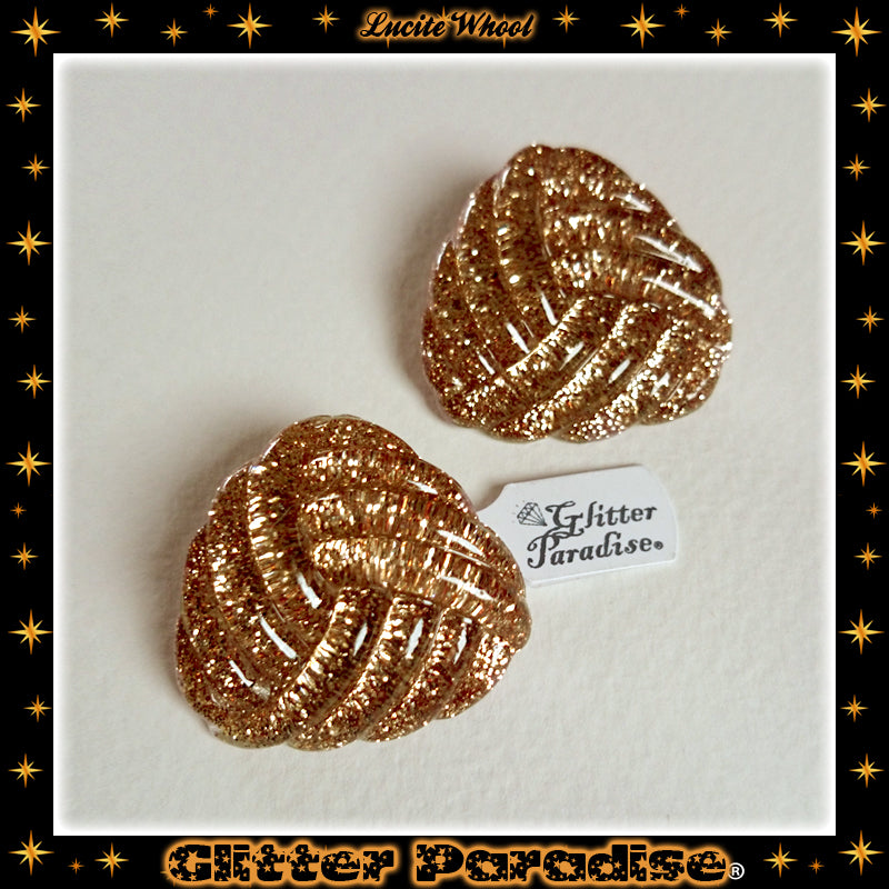 Earrings: Confetti Lucite Whool Dust