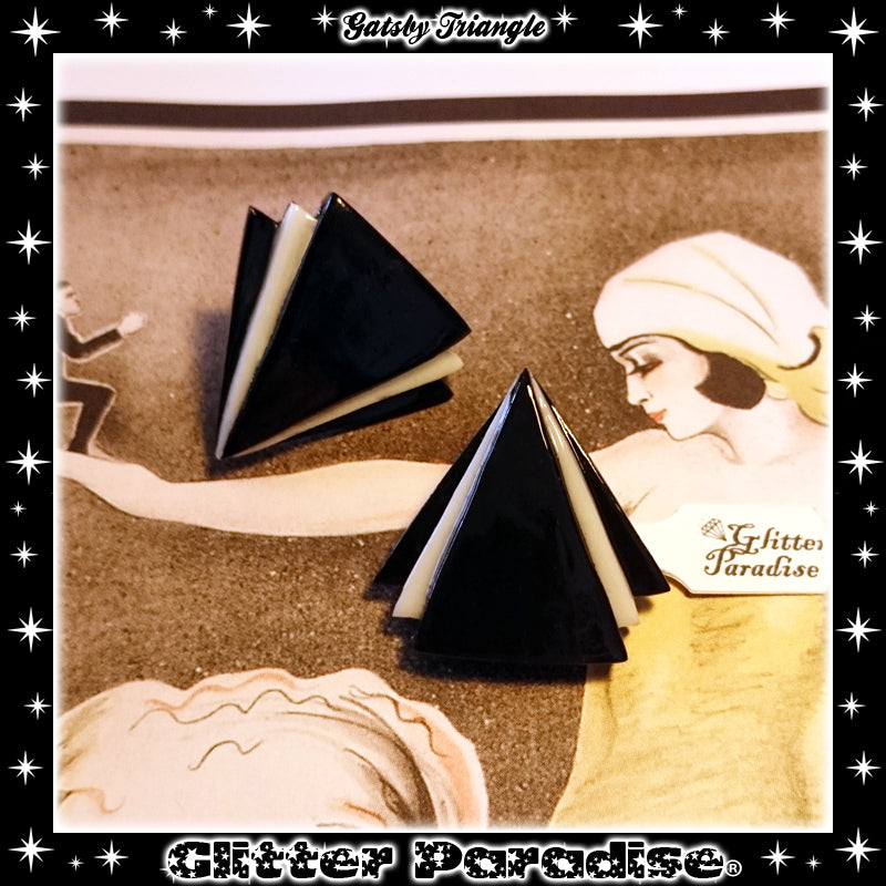 Earrings: Gatsby Triangle
