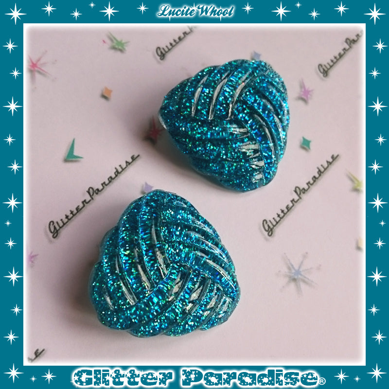 Earrings: Confetti Lucite Whool Dust