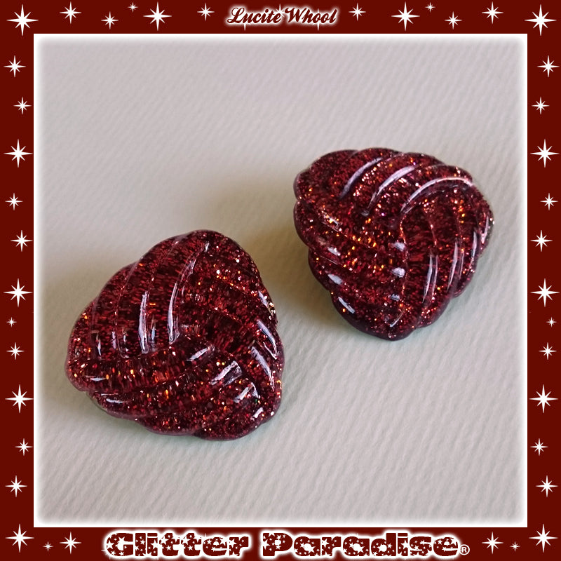 Earrings: Confetti Lucite Whool Dust