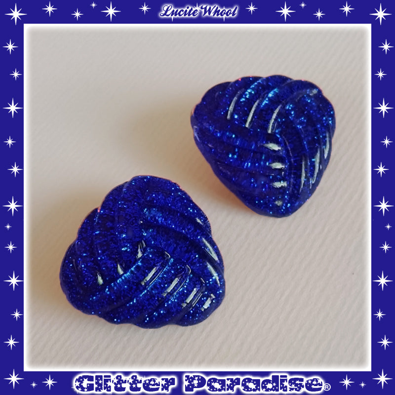 Earrings: Confetti Lucite Whool Dust