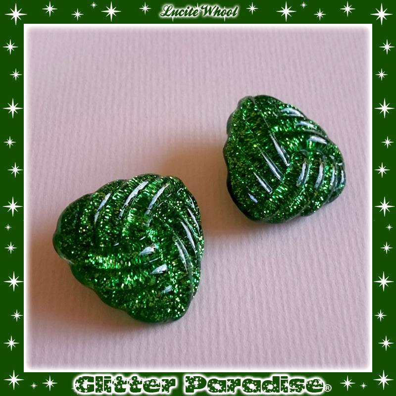 Earrings: Confetti Lucite Whool Dust