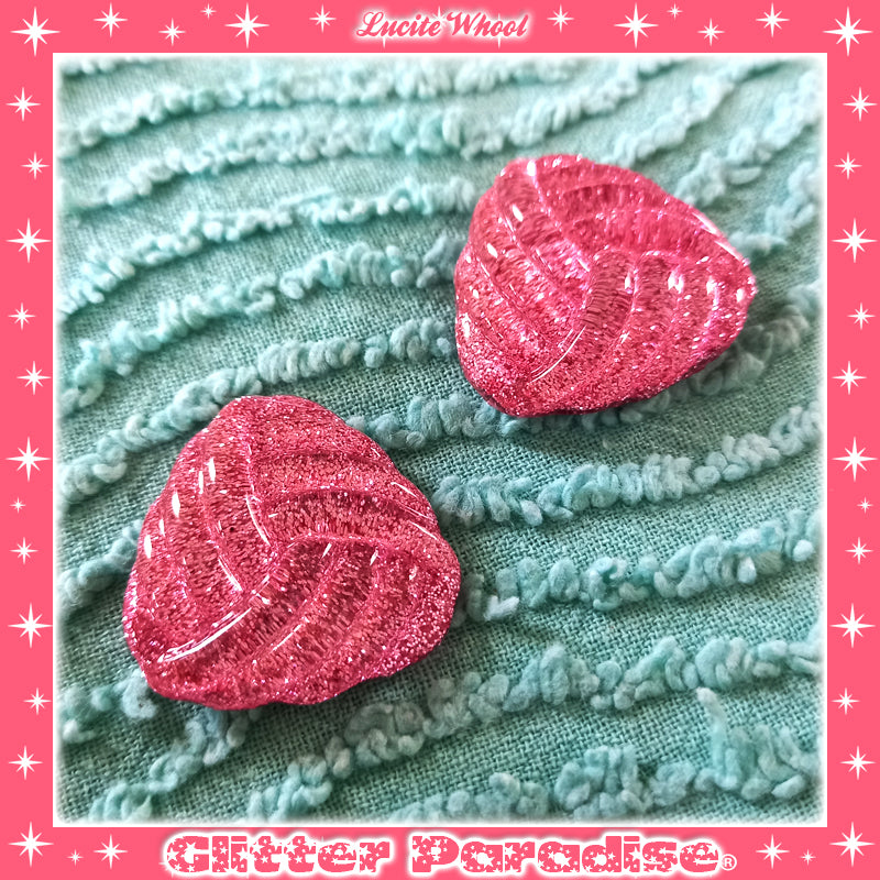 Earrings: Confetti Lucite Whool Dust