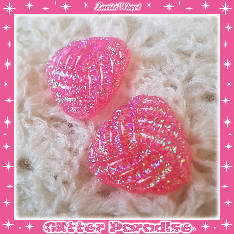 Earrings: Confetti Lucite Whool Dust
