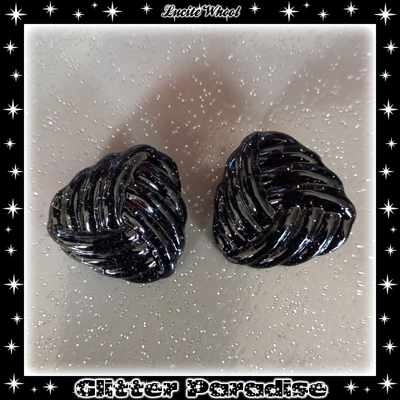 Earrings: Confetti Lucite Whool Dust