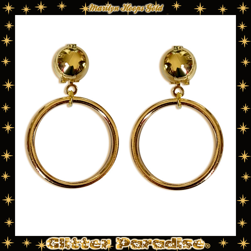 Earrings: Marilyn Hoops Silver