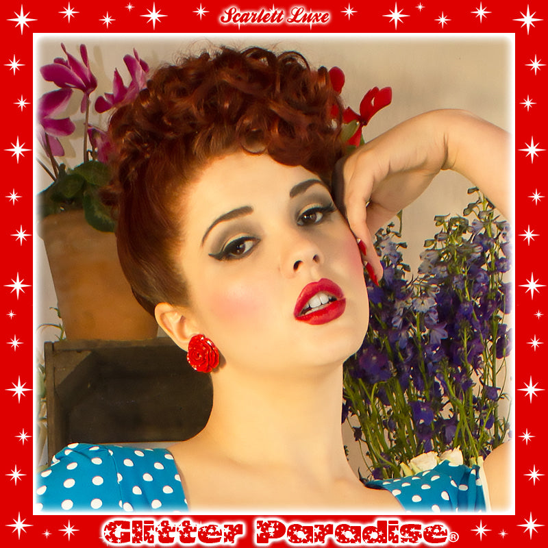 Earrings: Vintage Rose