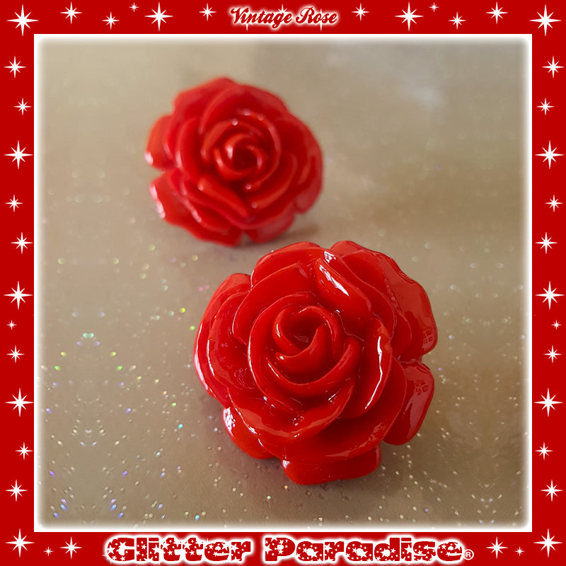 Earrings: Vintage Rose
