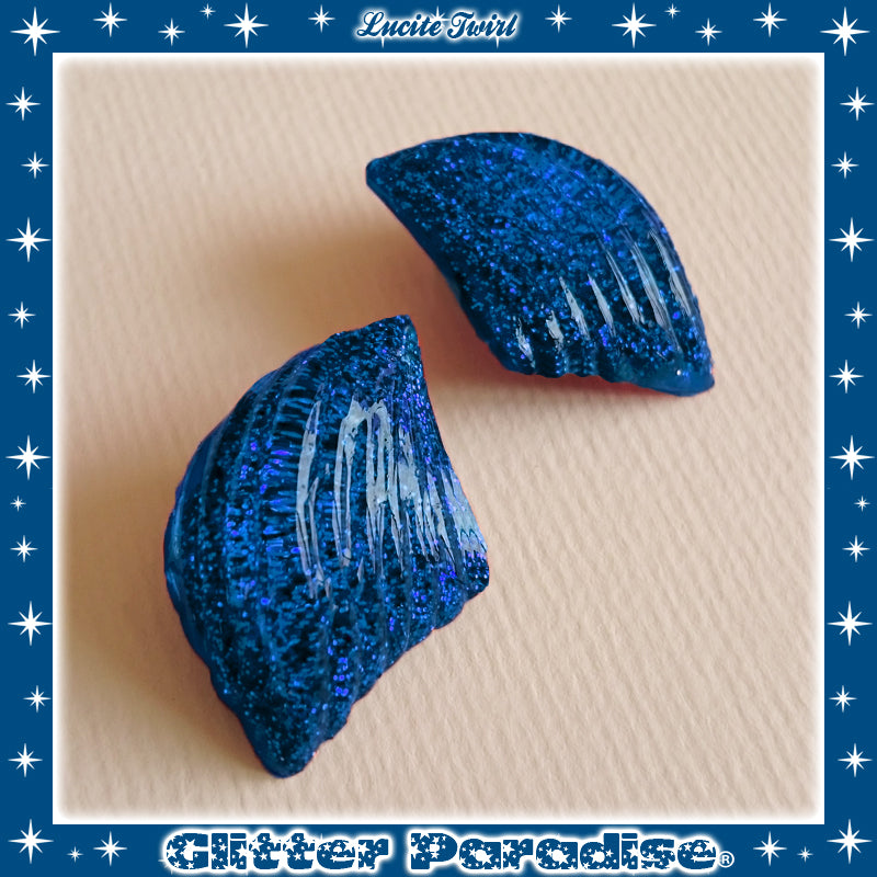 Earrings: Confetti Lucite Twirl Dust