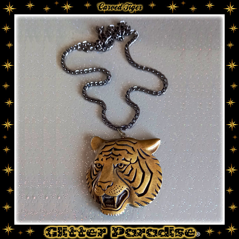 Necklace: Carved Tiger