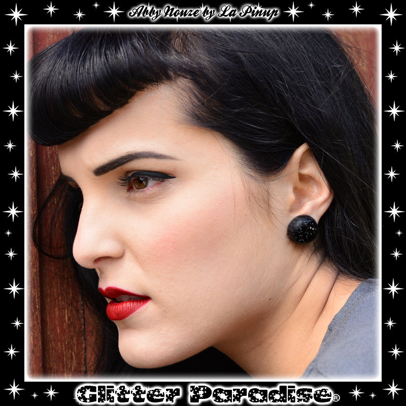 Earrings: Confetti Lucite Dômes Small