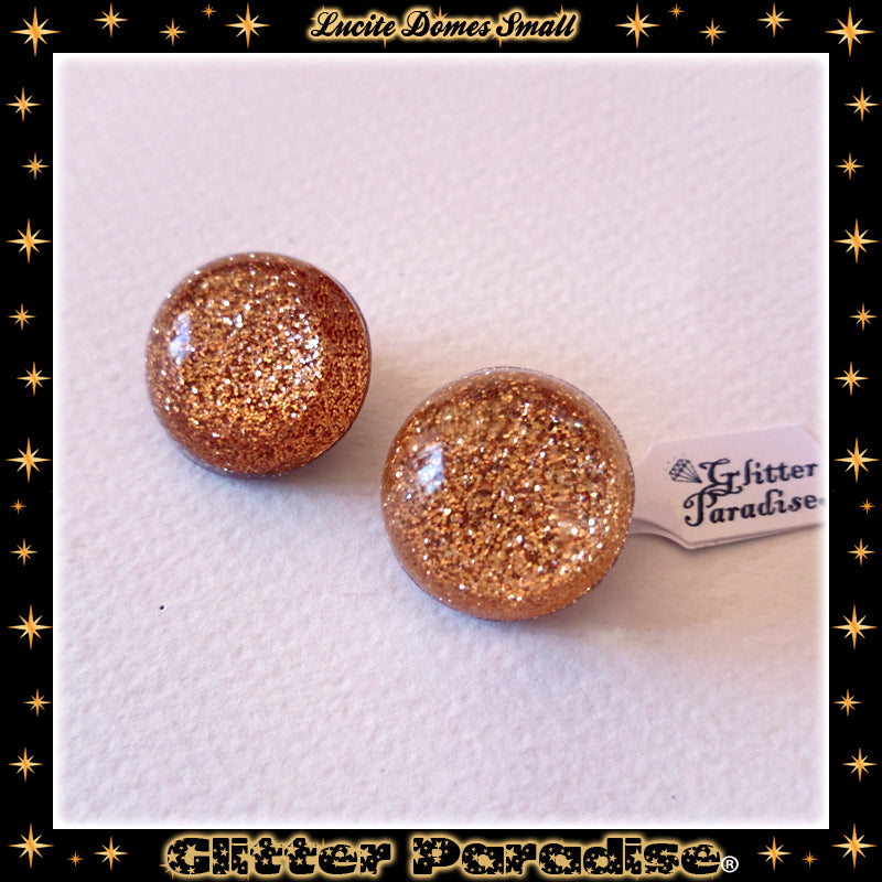Earrings: Confetti Lucite Dômes Small