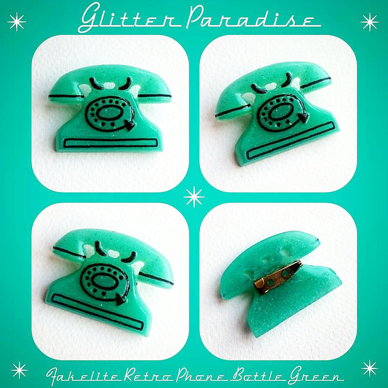 Brooch: Retro Phone