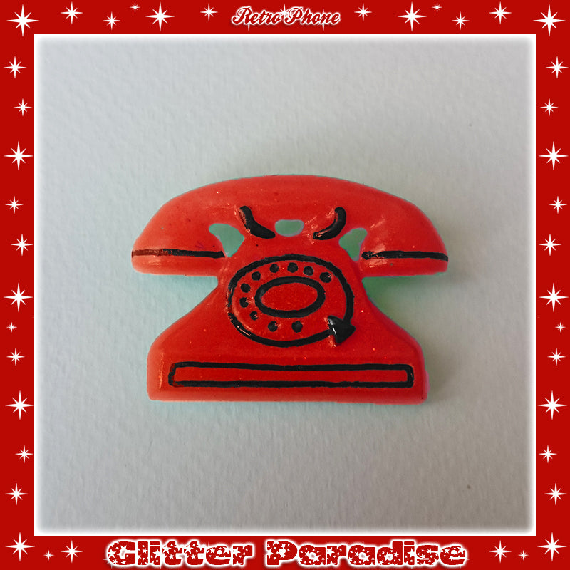 Brooch: Retro Phone