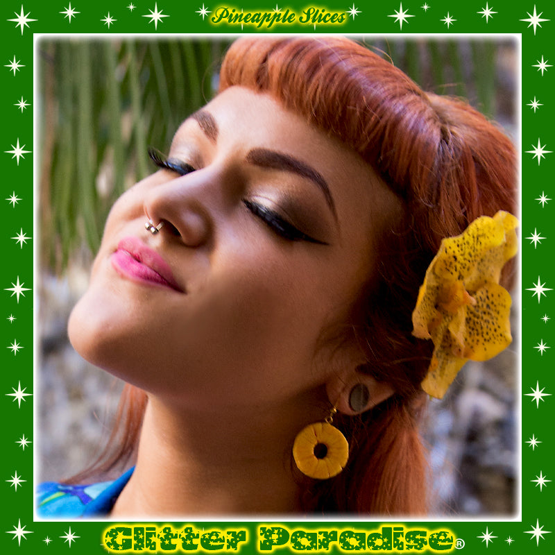 Earrings: Pineapple Slice