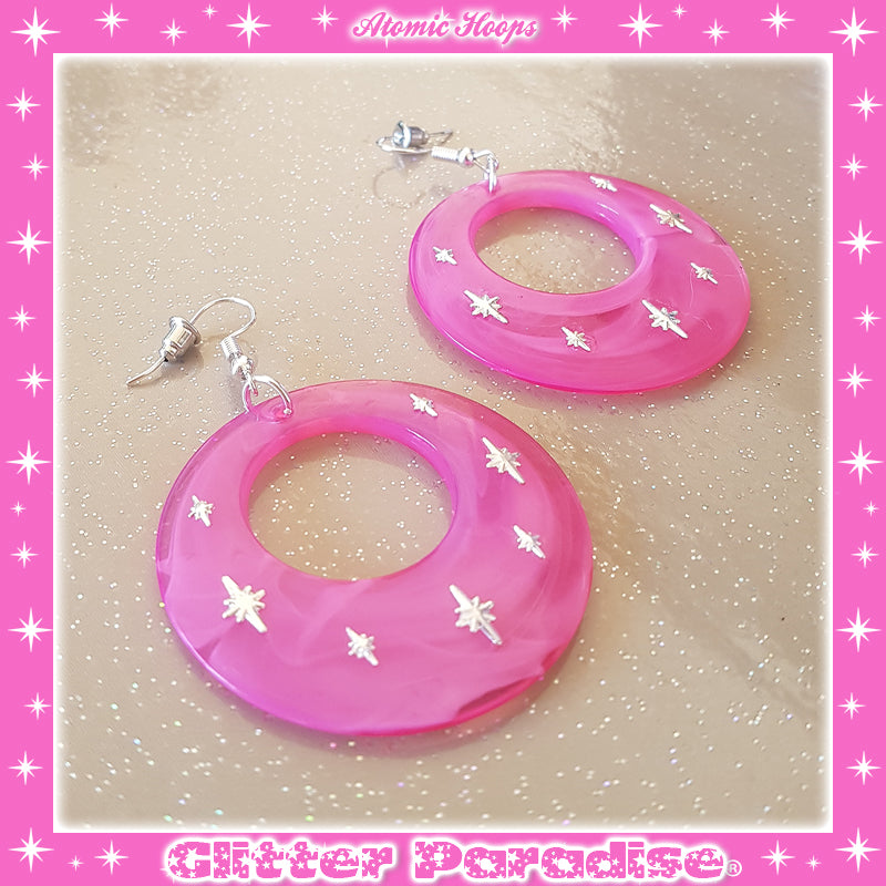 Earrings: Atomic Smoked Hoops
