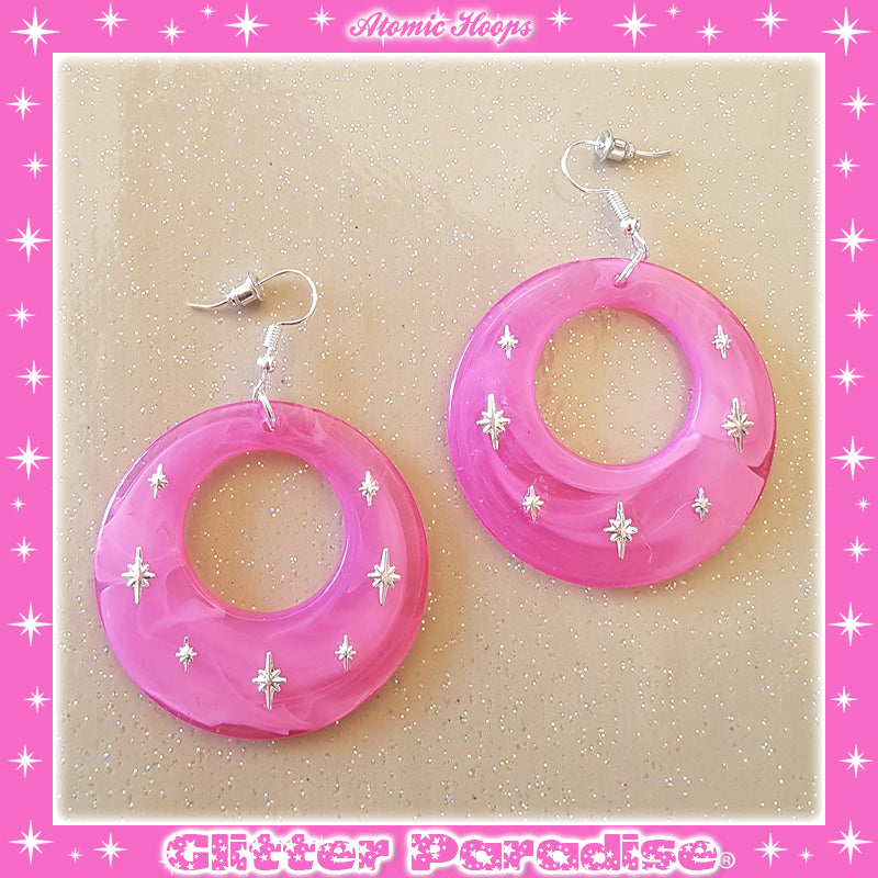 Earrings: Atomic Smoked Hoops