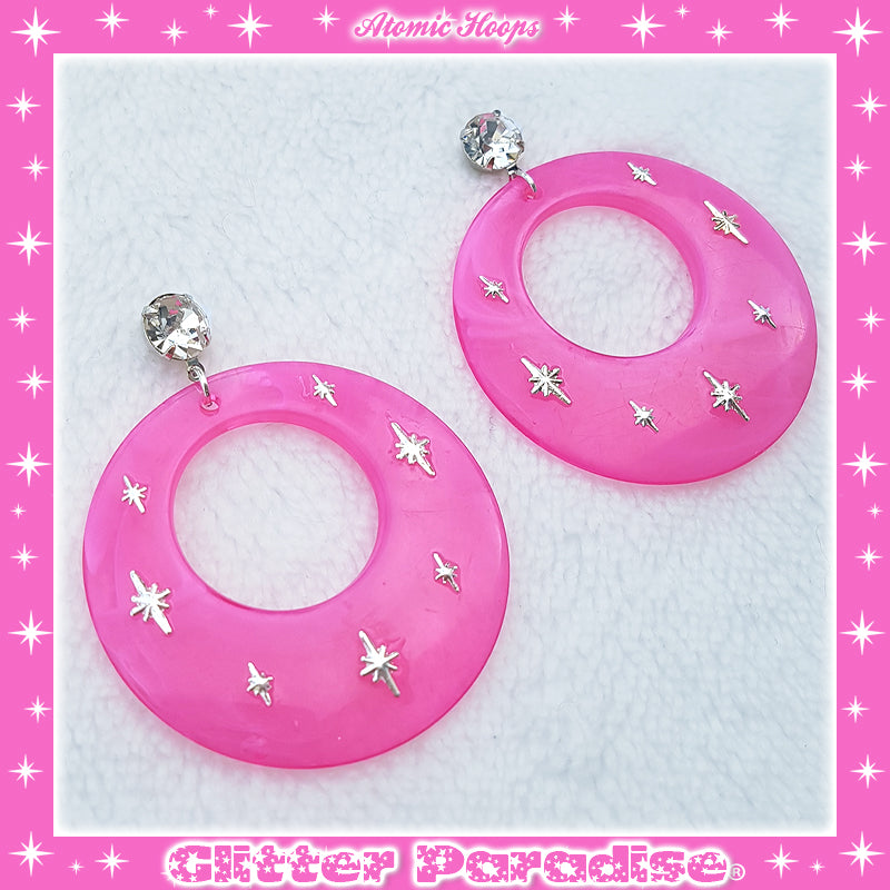 Earrings: Atomic Smoked Hoops