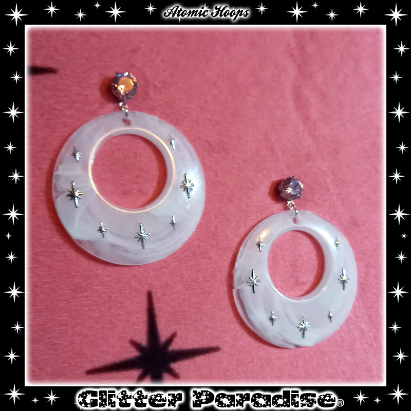 Earrings: Atomic Smoked Hoops