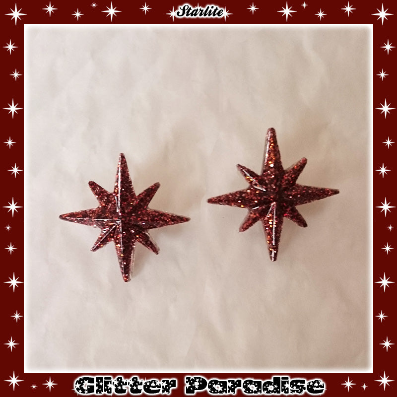 Earrings: Starlite Lucite