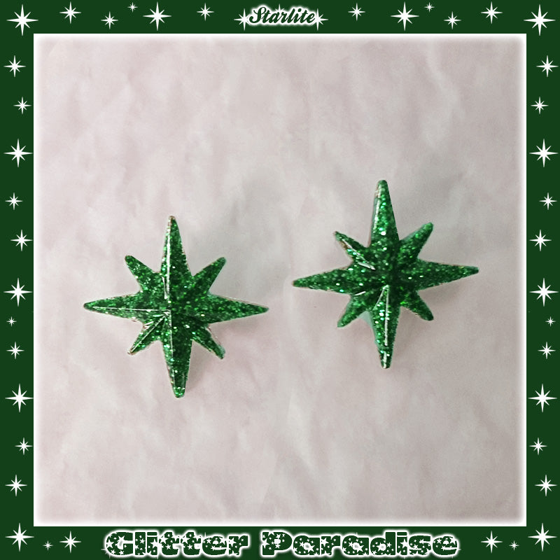 Earrings: Starlite Lucite