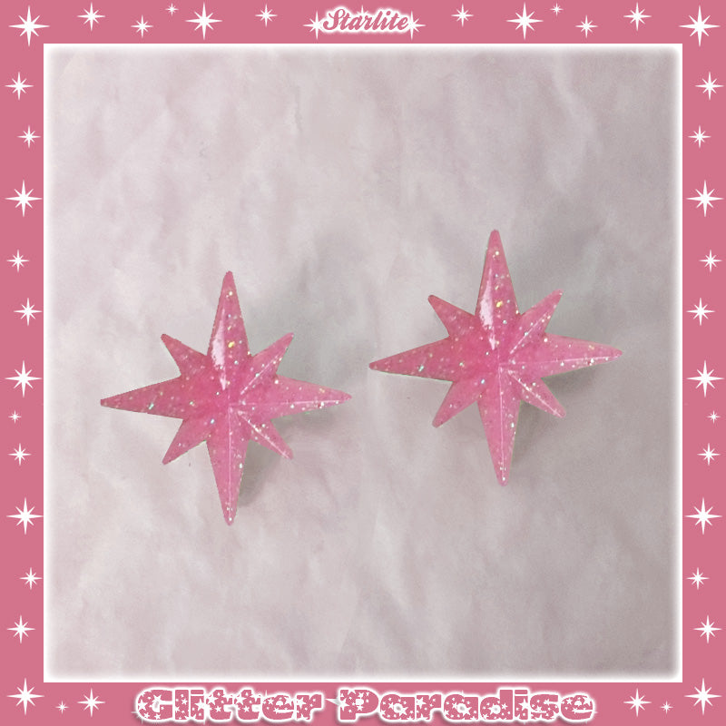Earrings: Starlite Lucite