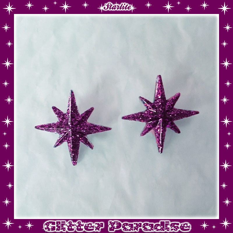 Earrings: Starlite Lucite