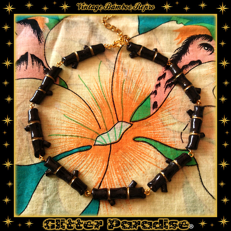 Necklace: Vintage Bamboo Replica